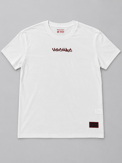 Camiseta Visionário Sem dor sem ganho branca