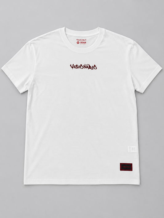 Camiseta Visionário Sem dor sem ganho branca
