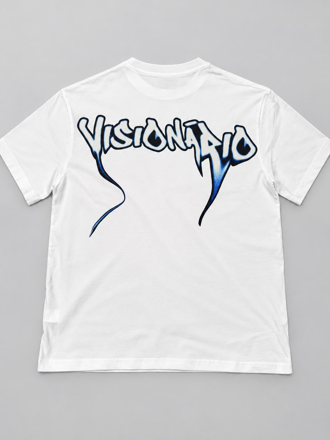 Camiseta Visionário • Logo Grafite Branca