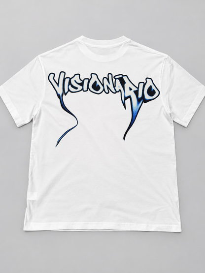 Camiseta Visionário • Logo Grafite Branca